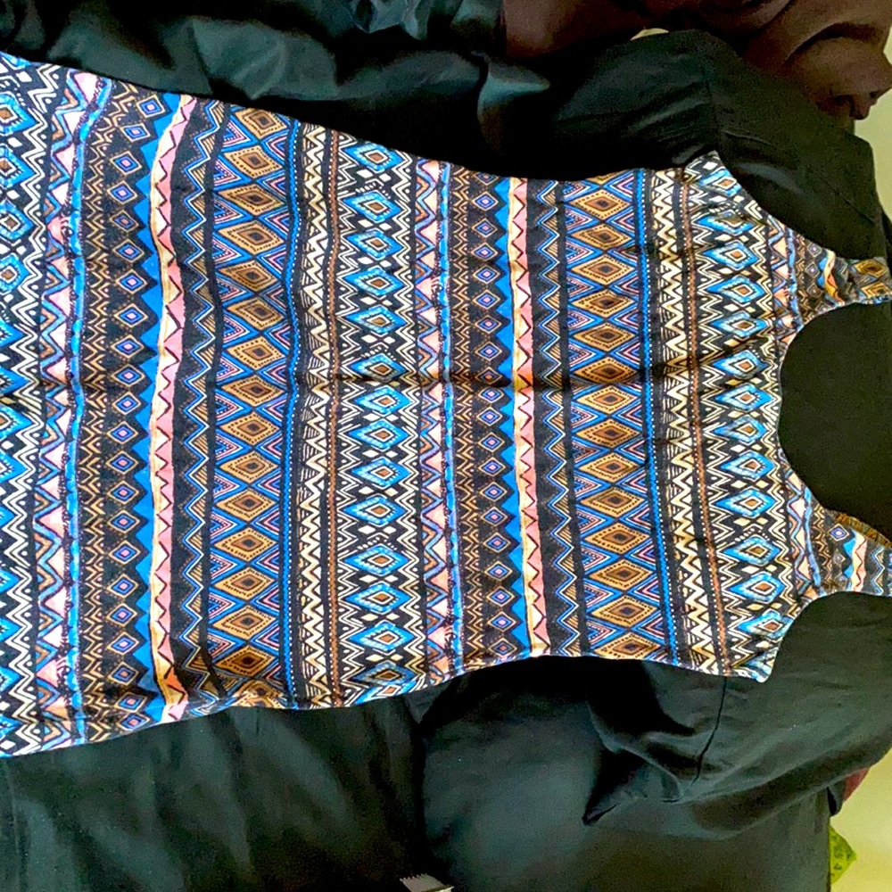 Mini tribal print dress